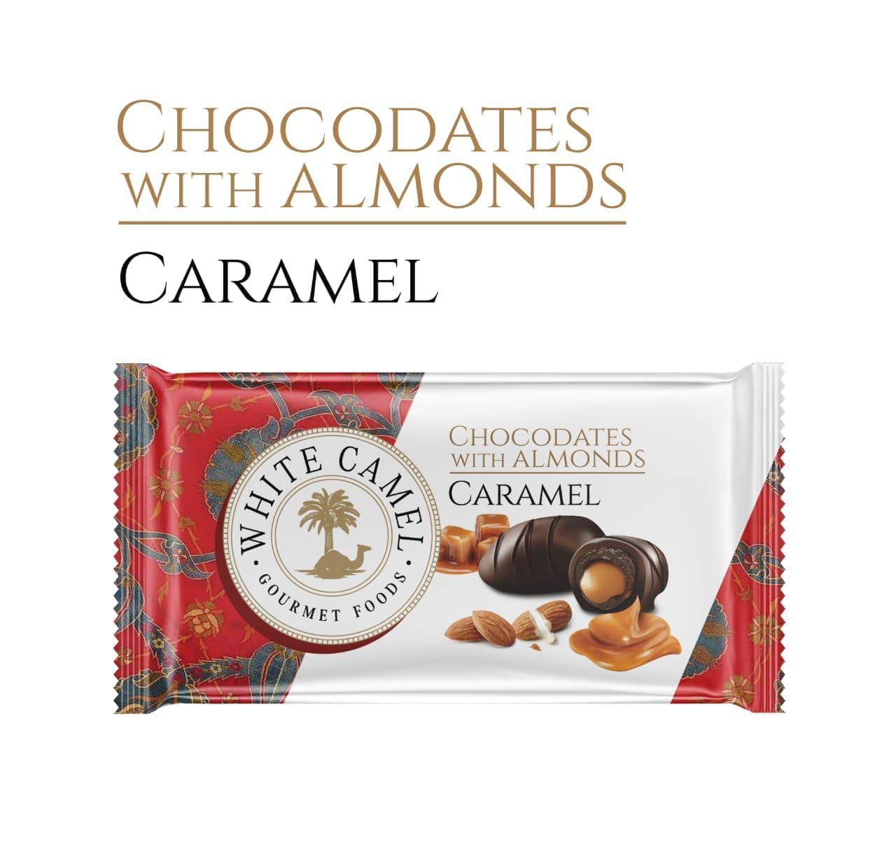 White Camel Gourmet Foods Chocodates with Almonds, Bulk Assortment Pouch, 1kg, Approx. 50 Pieces, Perfect for Sharing and Parties (From DECAENT FOODS) 4