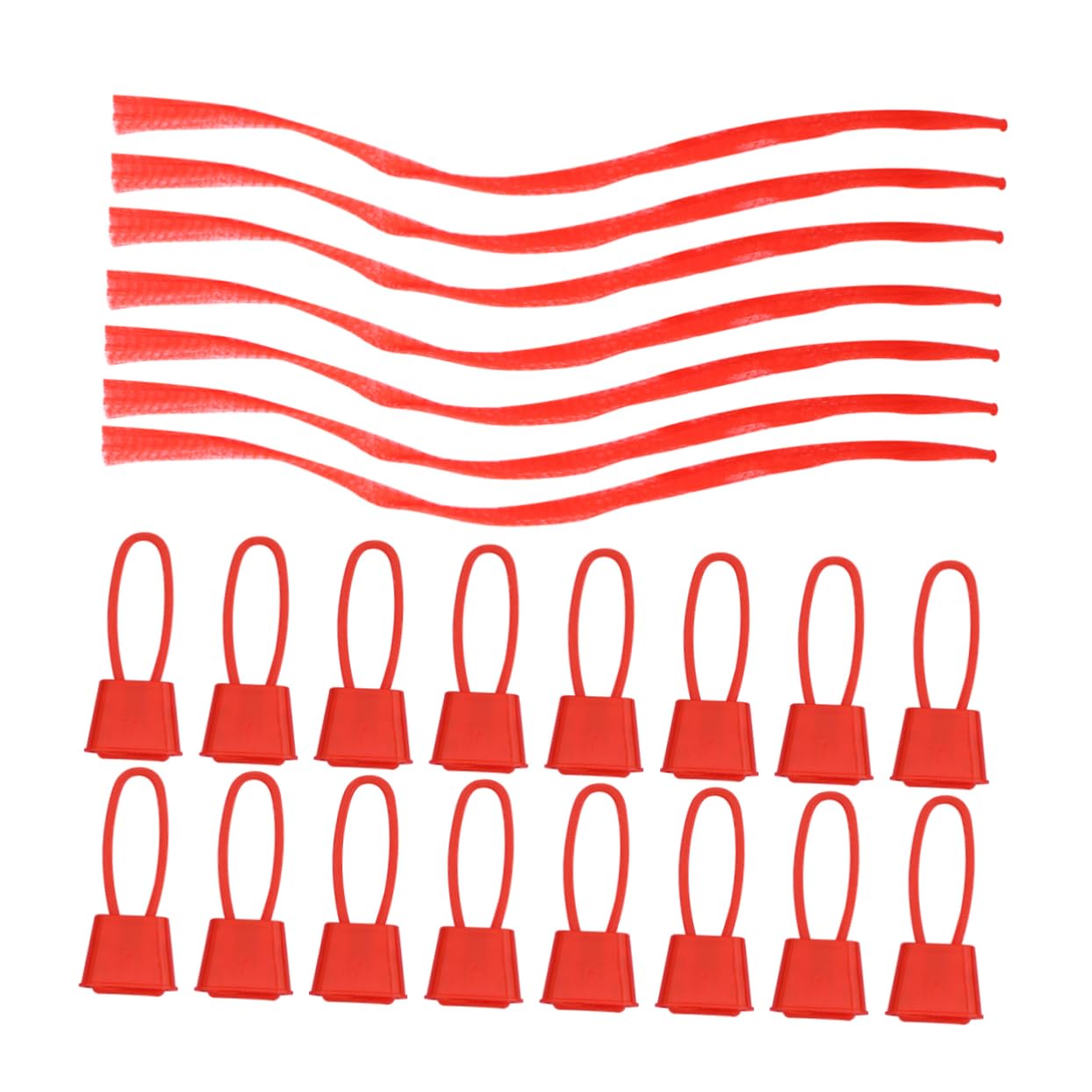 TOPBATHY 100 Piezas Bolsas de de Malla Bolsas Reutilizables para agrícolas Bolsa de supermercado Neta de plástico de Red Bolsa de Compras de Frutas Rojo