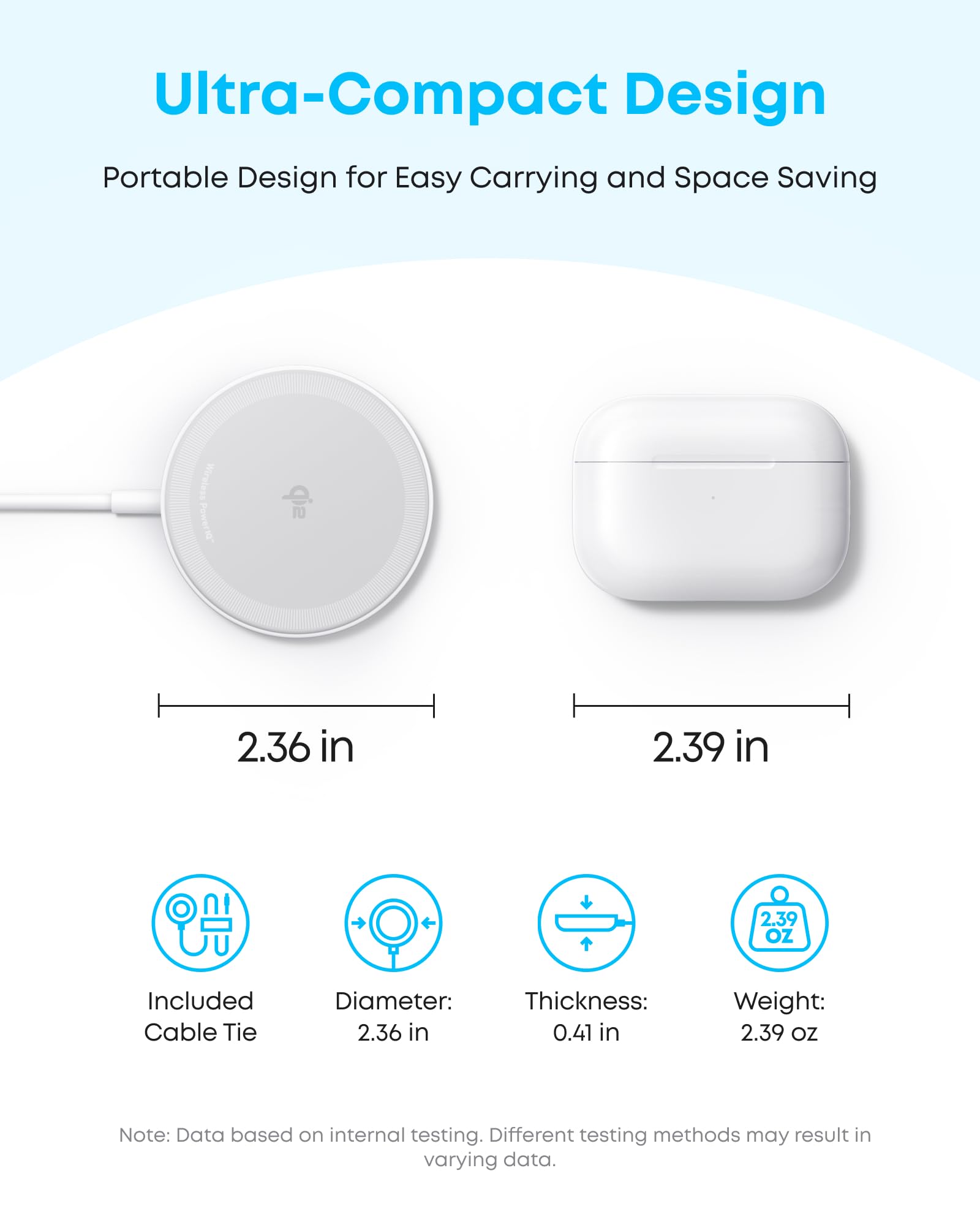Anker Caricatore Wireless iPhone Magnetico 15W, Certificato Qi2 Pad di Ricarica Wireless Compatibile con MagSafe, per iPhone 17 Pro Max/Serie 16-12, AirPods e Altri (Adattatore Non Incluso)