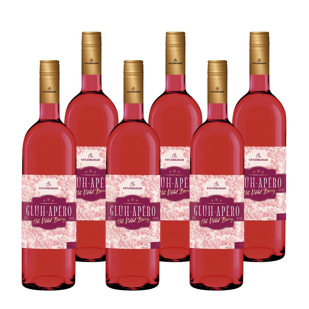 KATLENBURGER - Glüh-Apéro Hot Wild Berry | Ein wärmender Trend-Aperitif mit sorgfältig ausgewählten Aromen von Wild- und Waldbeeren, perfekt für gemütliche Winterstunden | Inhalt: 6x 750ml, 8,5% vol.