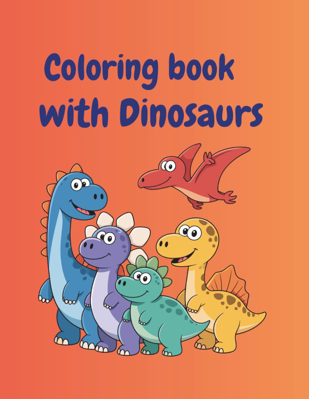 Coloring book with Dinosaurus