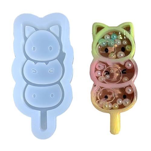Resin Casting Shaker Mold,Epoxy Silicone,Resin Shaker for Pendant Jewelry Keychain Decoration Making Epoxy Jewelry Mold Silicone Epoxy Jewelry Kit - A