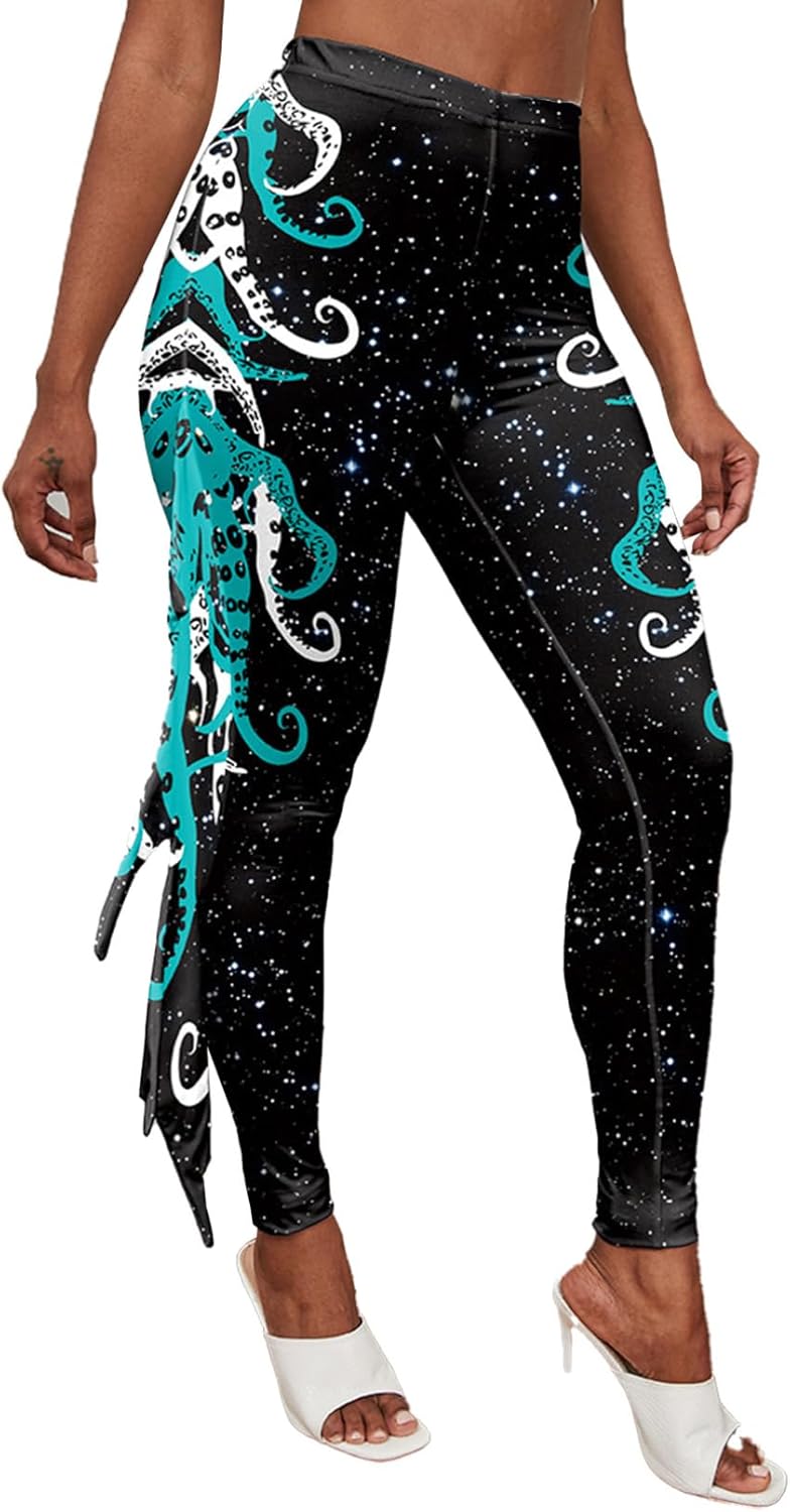 Leggings Bambina Sirena - Pantaloni Stretch Per Sport E Festa - Foto 6