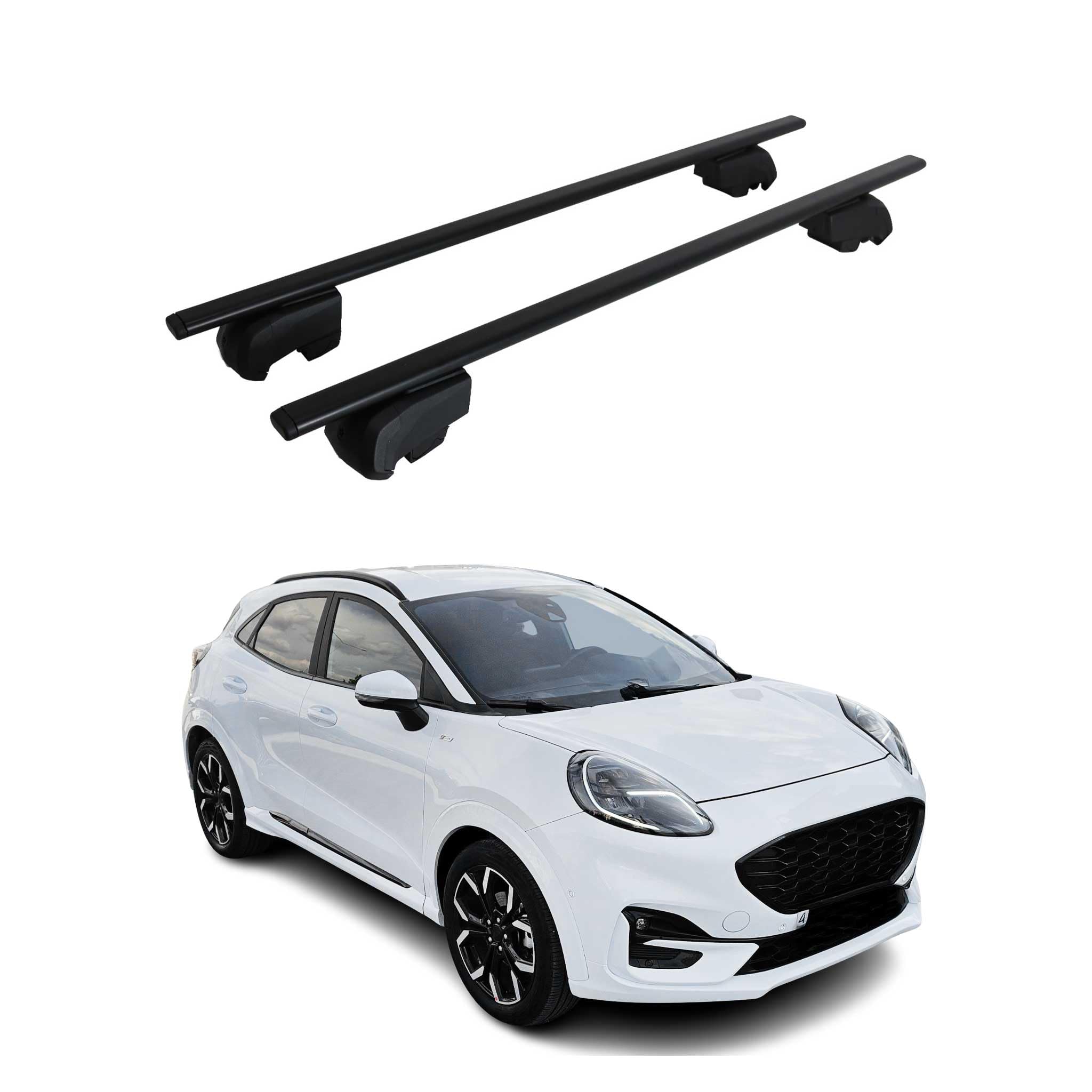 Baga_nik dachowy do Ford Puma 2019-2025 Baga_nik podstawowy ABE Czarny 2x