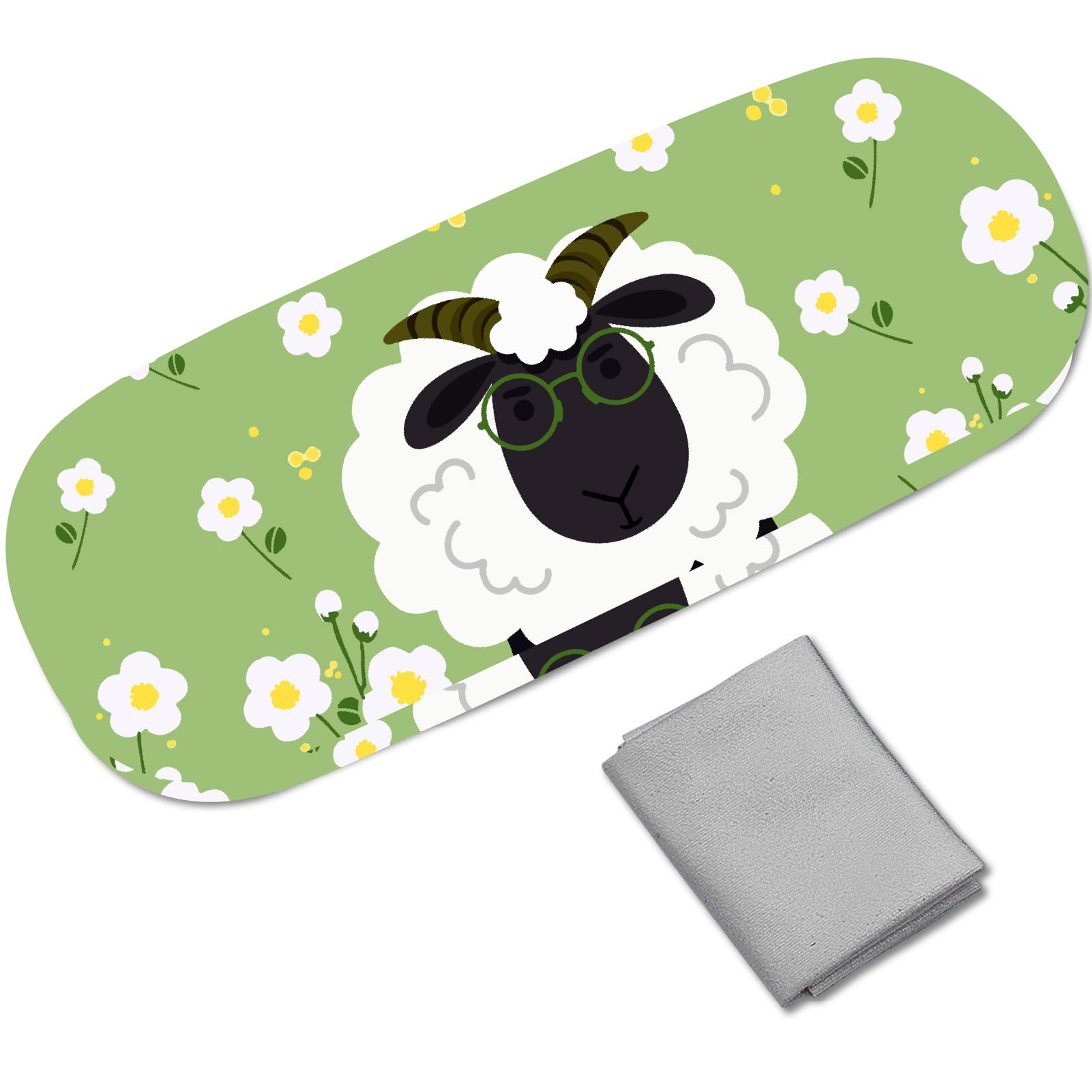 Deokke Bril Case Hard Shell Brillen Beschermhoes Brillen Houder Doos met Reinigingsdoek voor Vrouwen Meisjes Mannen Leuke, L4-dinosaurus, One Size