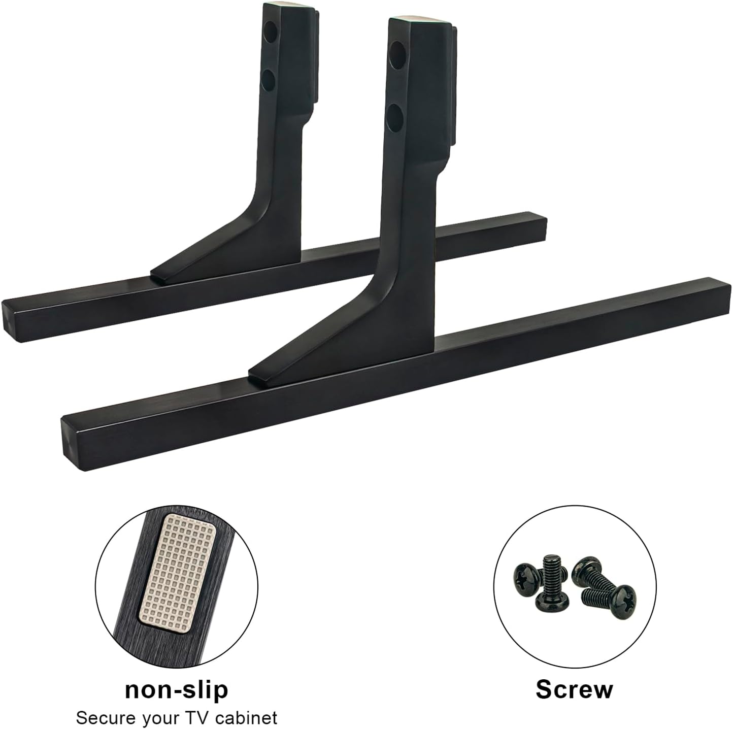 AIDITIYMI TV Base Stand, TV Stand Legs Replacement Compatible with Hisense 85UX 85U9HUA 85 Inch Class UX Series Mini-LED ULEDX ULED UHD 4K Ultra HD Smart Google TV - TV Stand Base with Screws