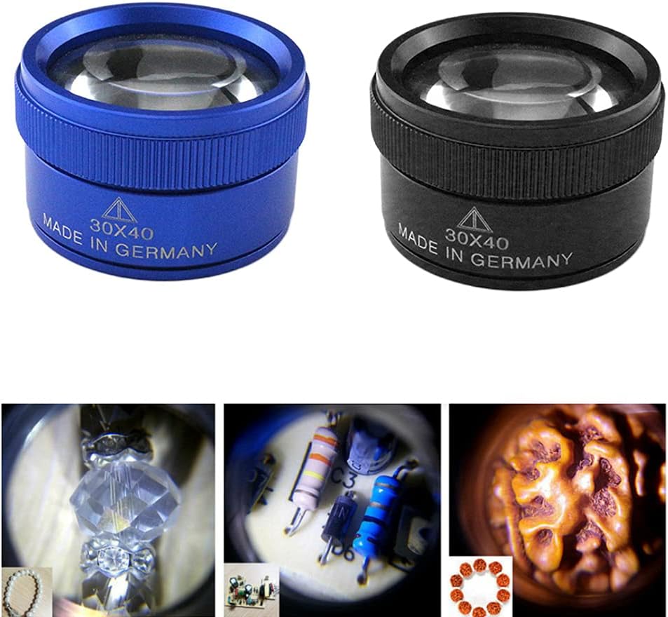 30x Loupe Magnifier Jewelry Glass Optics Loupes Loop Portable Pocket Jeweler Stamps Glasses Loupe