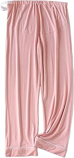 Pantalones de maternidad Vintage Pijama para mujer con cintura larga y abdomen ajustable en invierno que se puede llevar al aire libre. Pantalones largos de hogar para mujer primavera y leggings