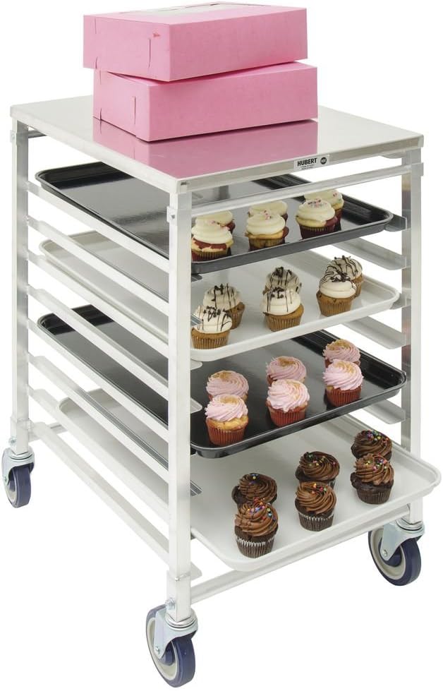 HUBERT 9-Pan Bun Pan Rack with Top - 20 1/2" L x 26" W x 34" H