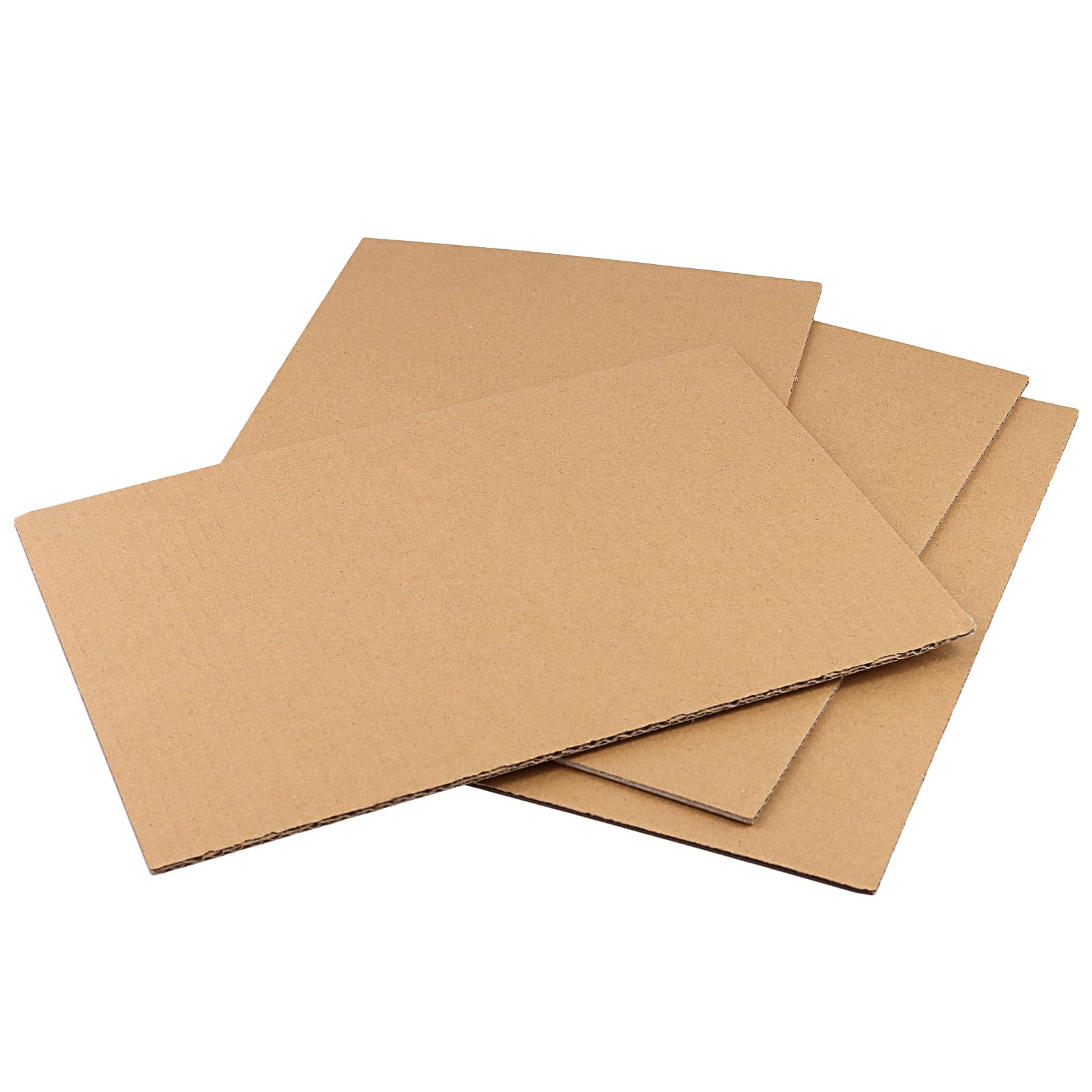 Lot de 50 feuilles de carton A4, 30 x 21 x 0,3 cm, rectangulaires, 3 couches épaisses, en carton ondulé, marron, pour envoi, emballage