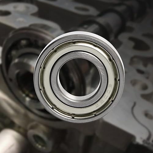 Miniatura 5 de Aopin 6002Z Rodamientos de bolas ID 0.60 x OD 1.26 pulgadas doble hierro sellado miniatura, soporte radial y carga axial, aplicable para