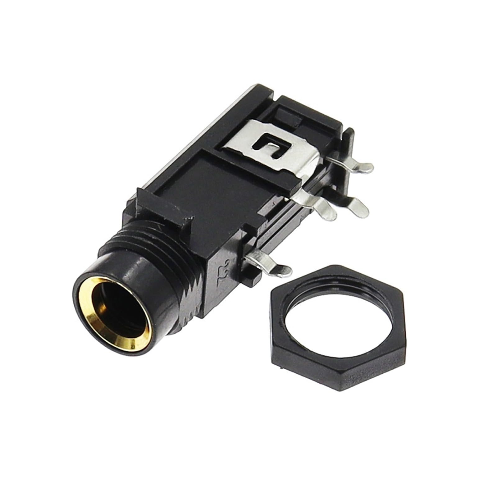 Conector de audio de 6,35 mm estéreo de doble canal y 4 pines para sonido sin interferencias 7