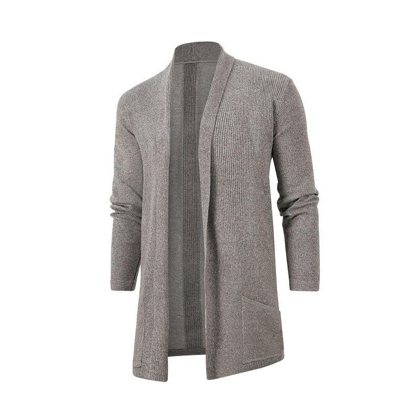 Cárdigan para hombre de punto estilo europeo chaqueta de abrigo para otoño 2