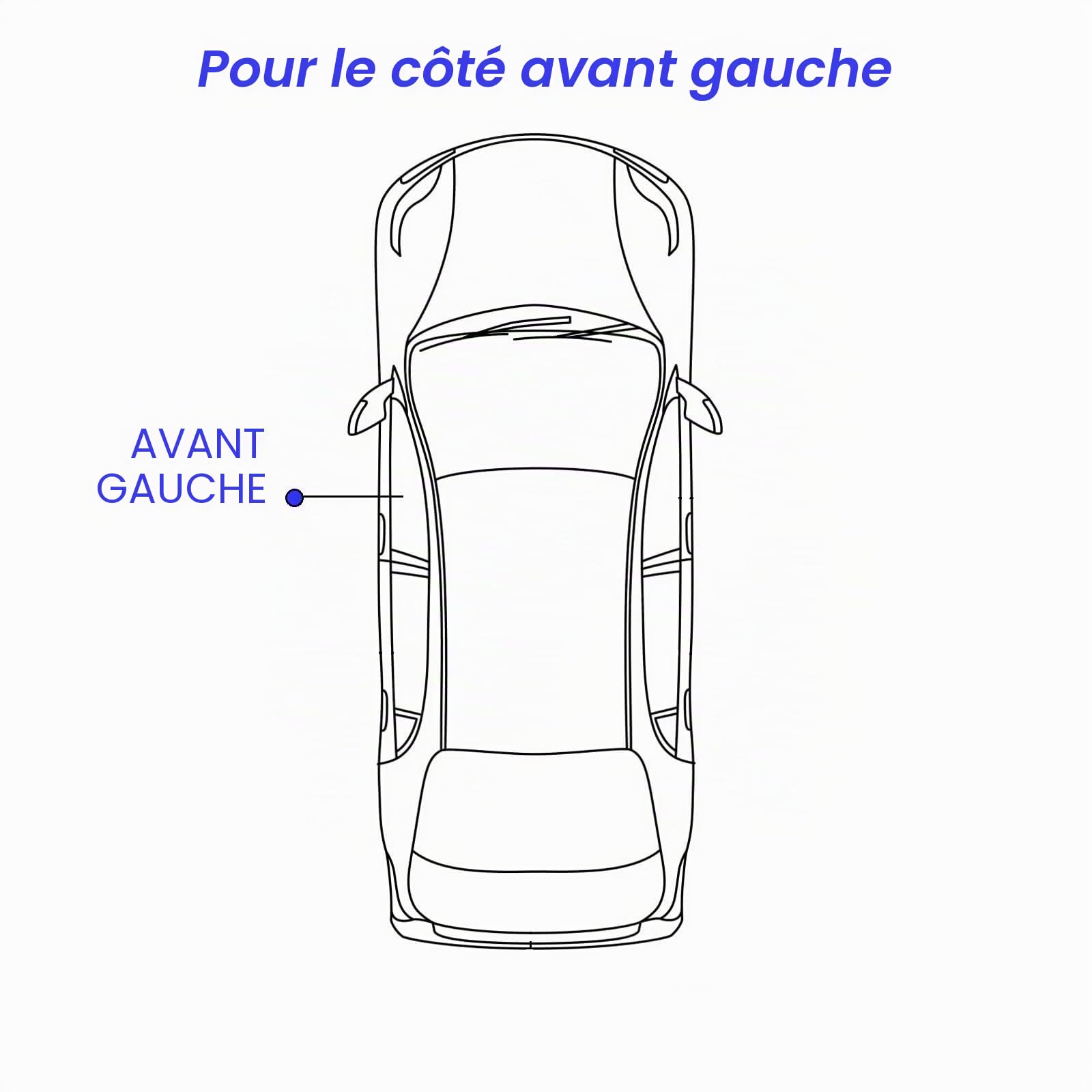 Twowinds Clip Lève-vitre Compatible avec Peugeot 508 - Gauche