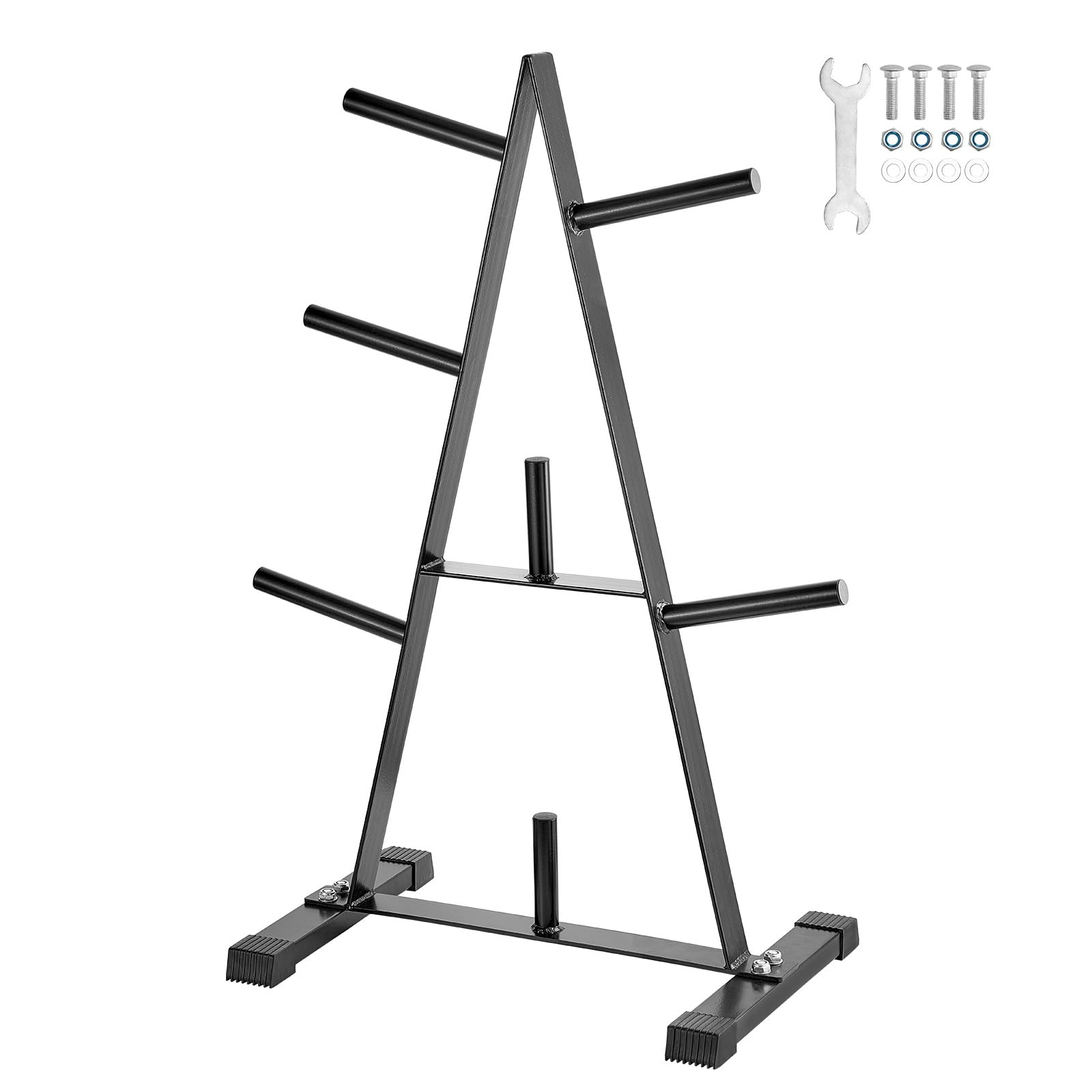 VEVOR Hantelscheibenständer A-Rahmen-Hantelscheibenbaum für 1-Zoll-Hantelscheiben, Hantelscheibenbaum, 227 kg Tragkraft, Gewichtsaufbewahrungshalter, Langhantelständer-Aufbewahrungsständer