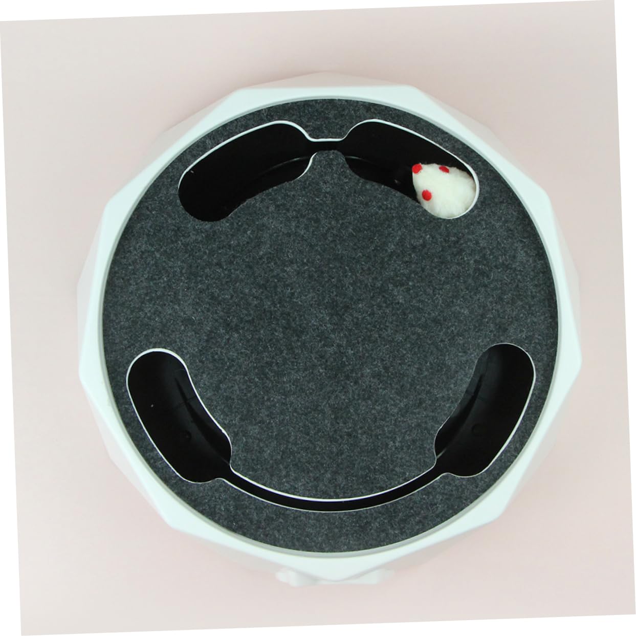 GALPADA Juguete Eléctrico para Hámster Ratón Giratorio para Gatos Juguete Automático para Hacer Ejercicio Casa