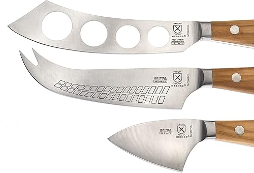 Miniatura 3 de Mercer Culinary Juego de cuchillos de queso de madera de olivo