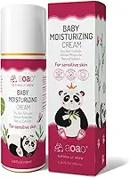 Creme facial infantil, creme hidratante calmante para bebês, nutritivo e hidratante, fórmula suave com manteiga de karité, camomila, leve, hipoalergênico, loção facial de bebê, segura para