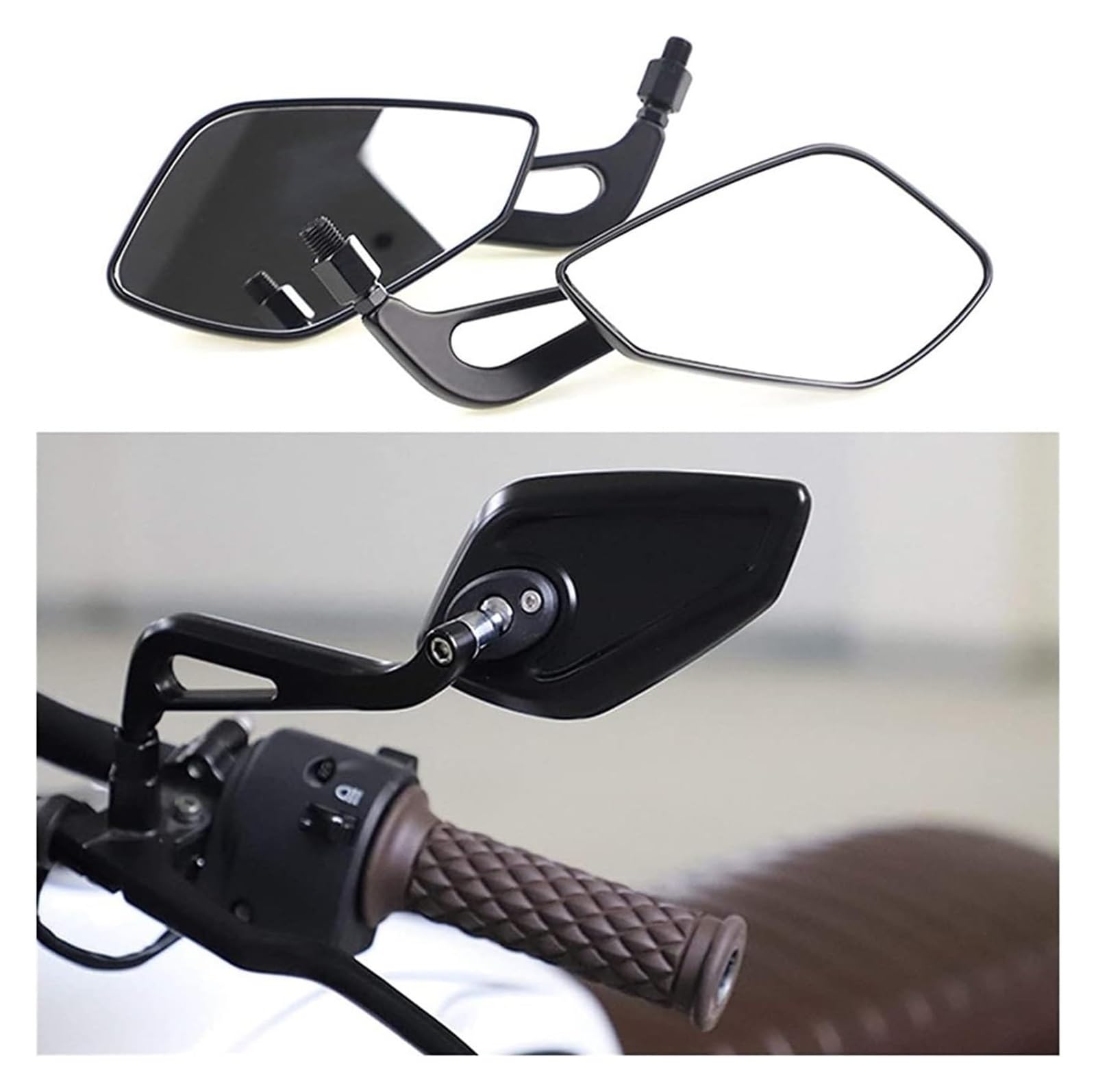 1 Paire De Rétroviseurs Latéraux Moto Universels Accessoires De Rétroviseur Vélo Électrique Rétroviseur Latéral Moto Rétroviseur D'extrémité Guidon Moto Rétroviseurs Latéraux