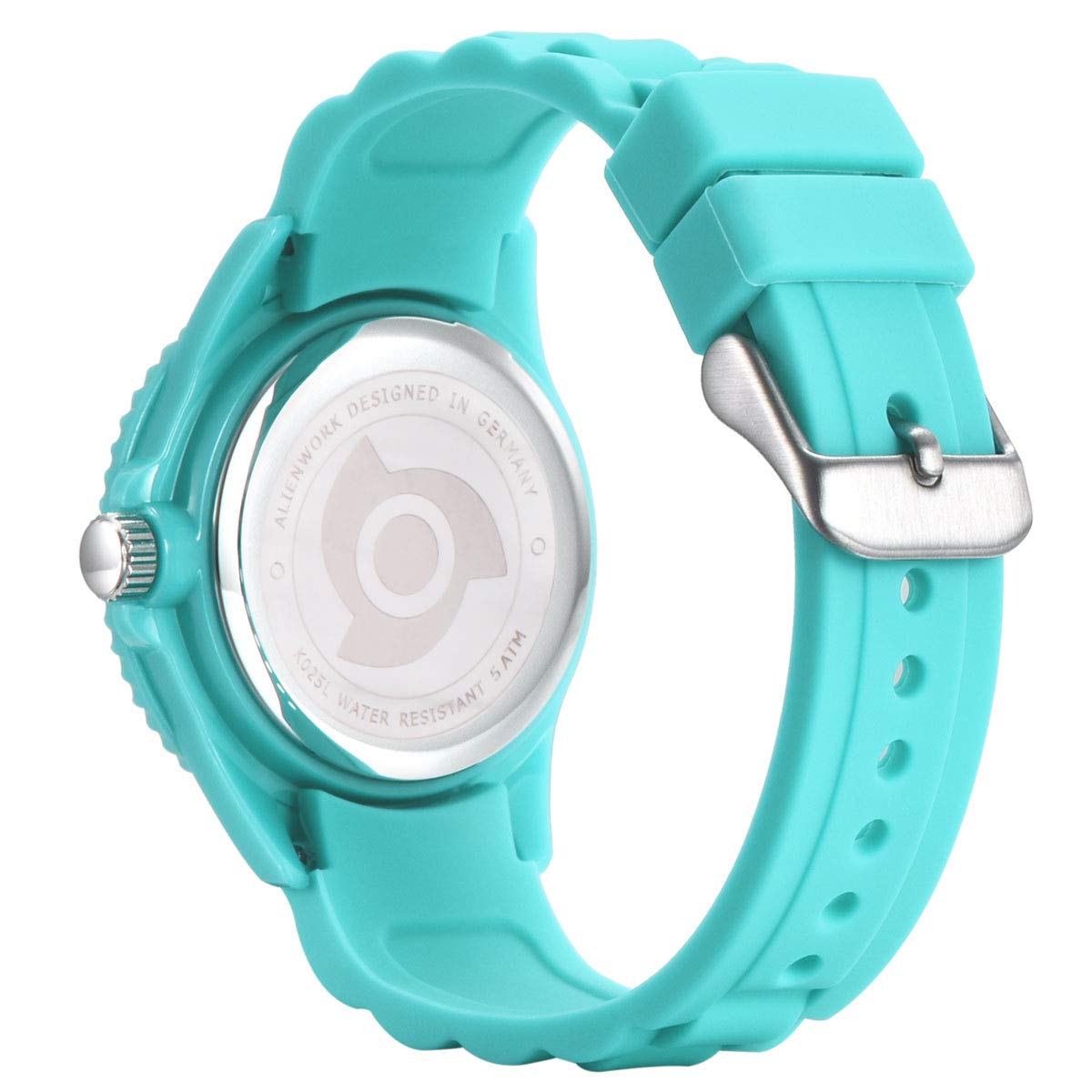 Alienwork Kids Orologio di Apprendimento Bambini Ragazzi Ragazze Tempo di Apprendimento Impermeabile 5 ATM