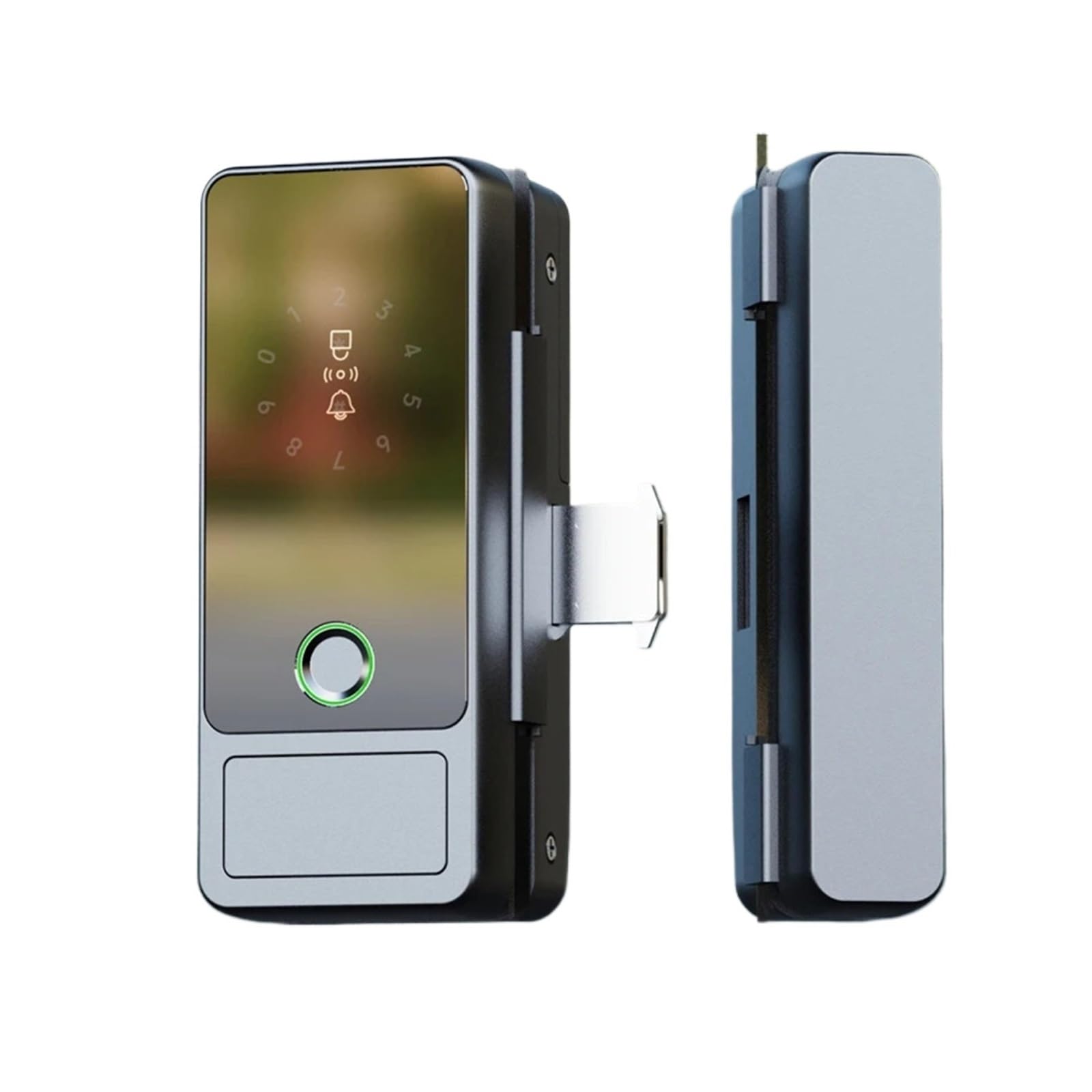 Inteligentny zamek, Bluetooth Inteligentny zamek do szklanych drzwi Odcisk palca Elektroniczny cyfrowy Karta IC Hasło klucza