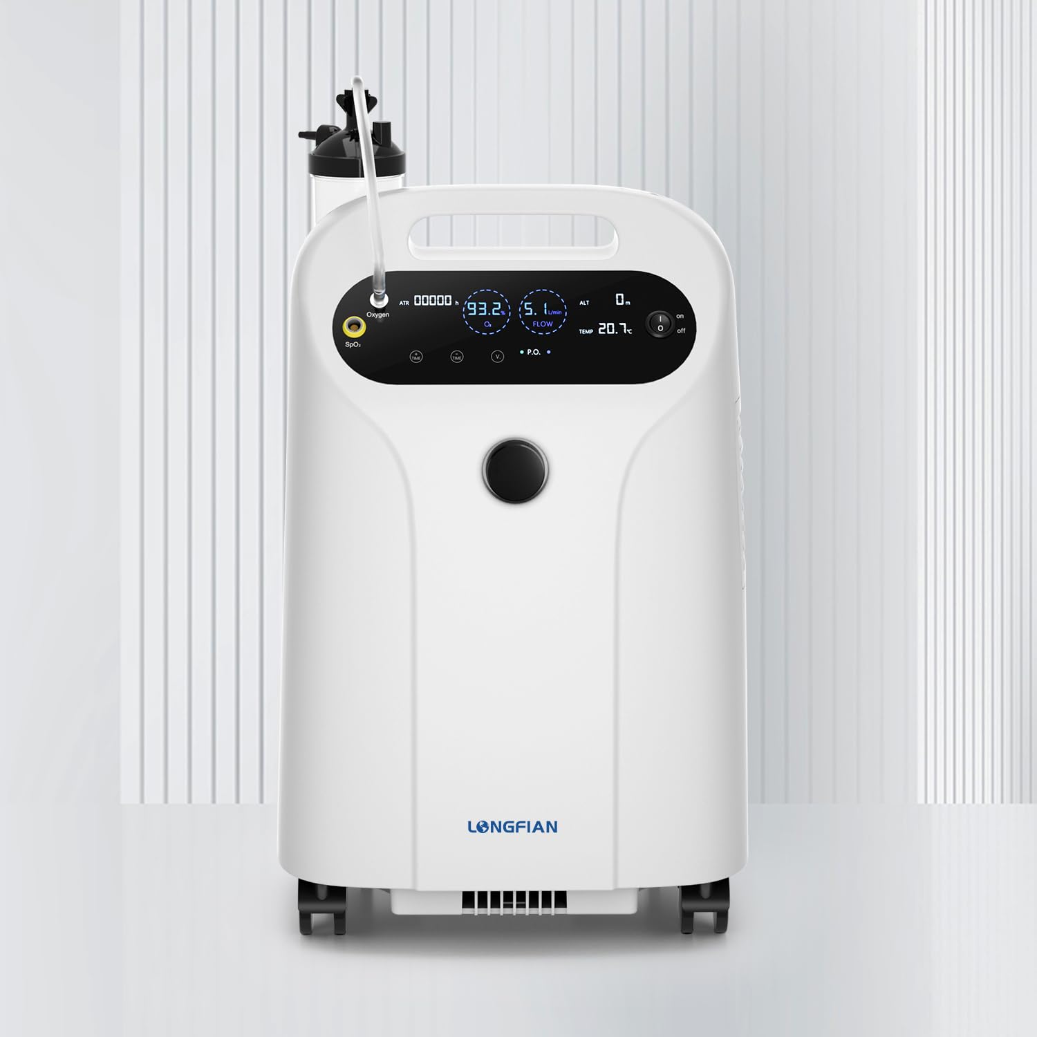 JAY-5HW Medical Oxygen Concentrator 5 Litres for Home | 1 Year Warranty by Sachdeva Medline | FDA, CE, ISO AND CDSCO APPROVED | Above 93% Oxygen Concentration always from 1 - 5 Litres | Big Display showing live flow rate and oxygen concentration purity| With Nebuliser Feature and All Accessories Included | Low Noise and Low Power Consumption | 25 Years of Experience-image-47