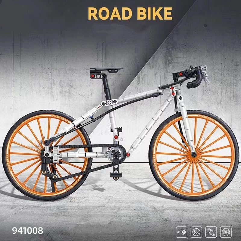 Unativer Bicycle Building Blocks Kit, 244 Pcs Road Bike Building Set - Image 2