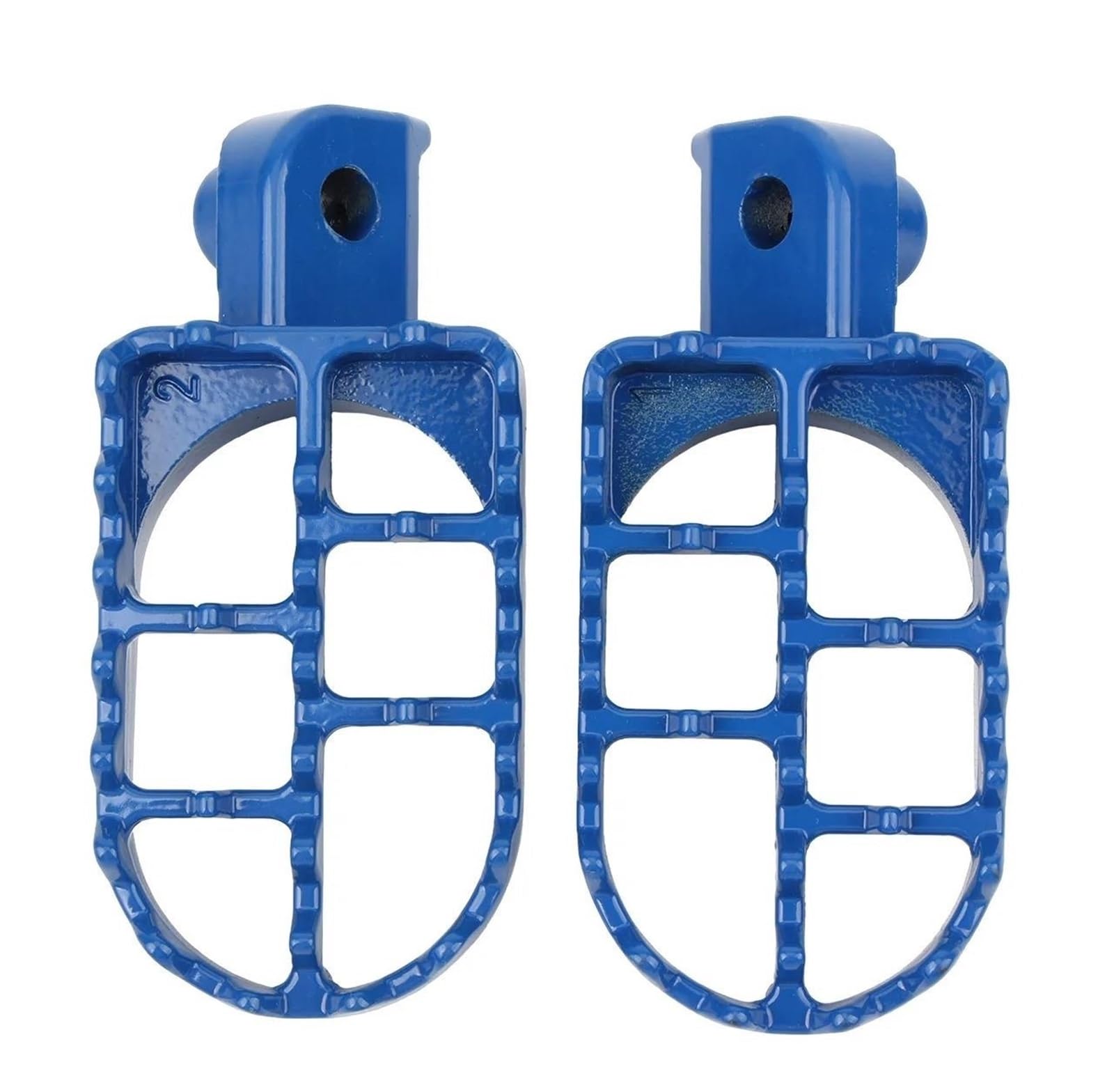 Pédales de moto antidérapantes universelles bleu foncé pour grip maximal