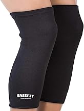 Orthopedic Pain Relief Knee Support Cap Brace/Sleeves Pair For Sports, Pain Relief, Compression Support, Exercise, Gym, Running, Cycling, Knee Cap For Men And Women (XL, Black)