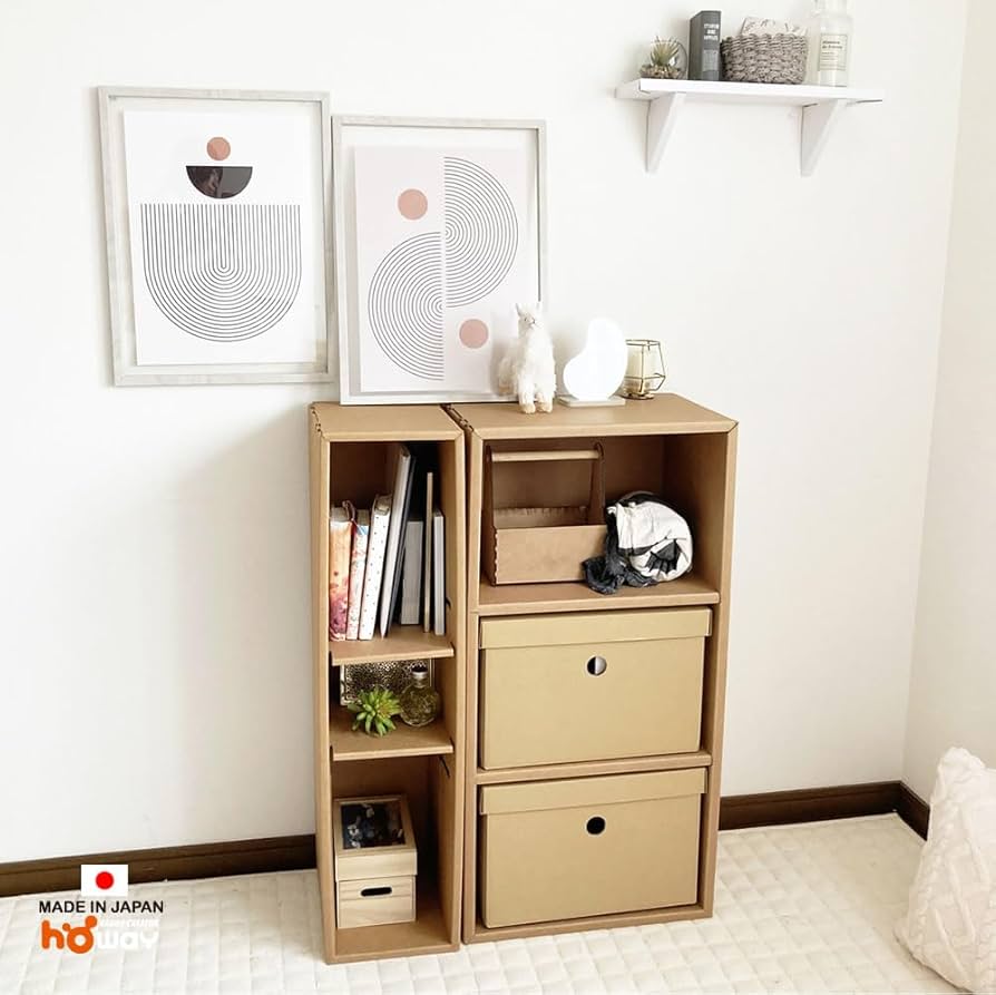 Amazon｜カラーボックス 収納ボックス 大容量 段ボール 強化