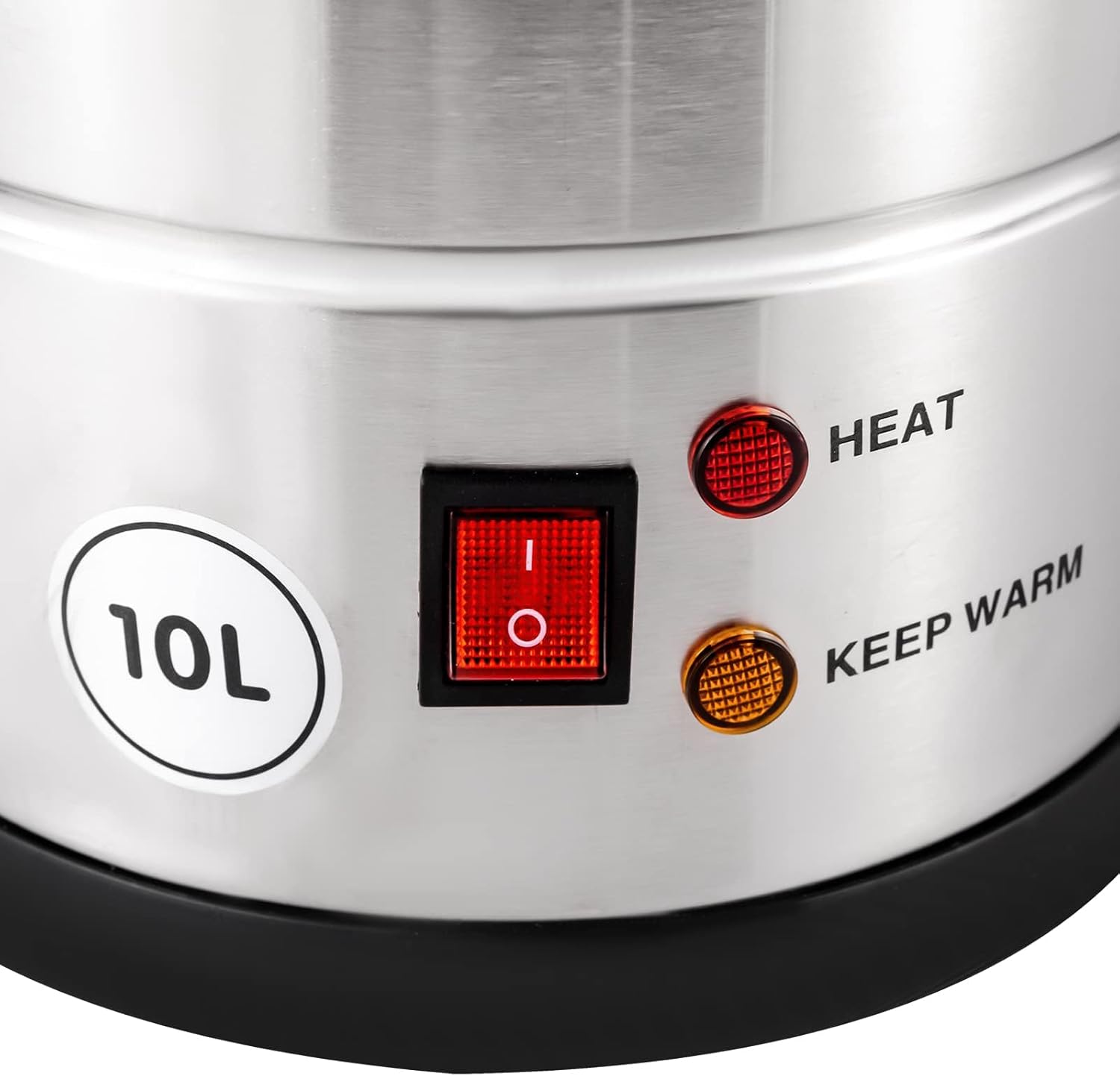 Stainless Steel Large Coffee Dispenser, 8l/10l/12l/15l/25l, Commercial Coffee Urn, for Quick Brewing, Automatic Hot Water Dispenser, for Large Crowds Any Occasion (Silver 10L)