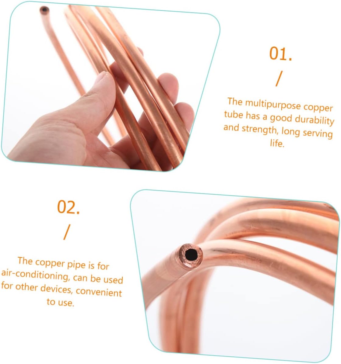 3sets Soft Refrigerator Tube Tubing Coil for Freezer Easy to Bend 2pcs*3