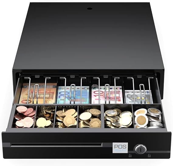 POS VALLEY® Cajón Portamonedas Apertura Eléctrica para la impresora