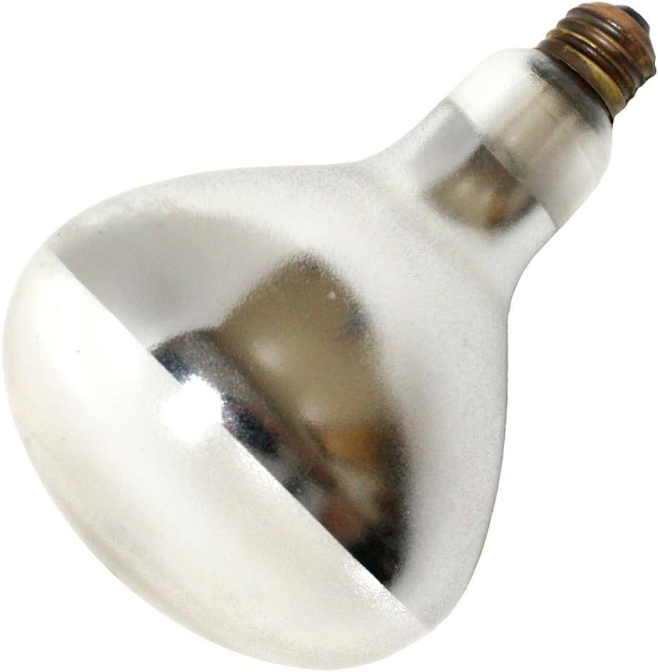 Norman 37540 - PFA-375-R40-1 375W R40 heat lamp, PFA coated Heat Lamp Light Bulb