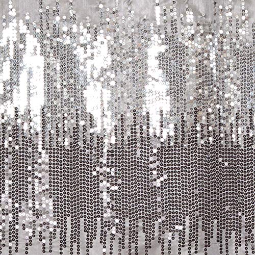 image for Lush Decor Night Sky Shower Curtain | Sequin Fabric Shimmery Color Blo