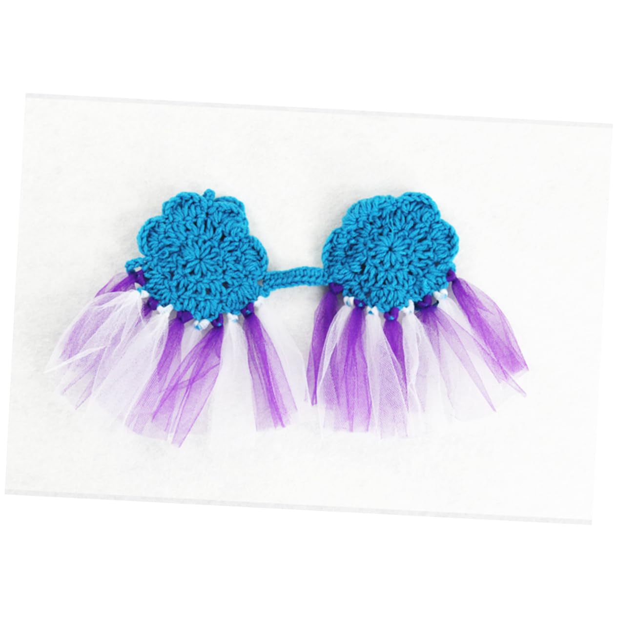 Abaodam 3 Juegos De Accesorios De Fotografía Infantil Hechos A Mano De Sirena para Recién Nacidos Ropa para Bebés Detalles De Accesorios Fotográficos