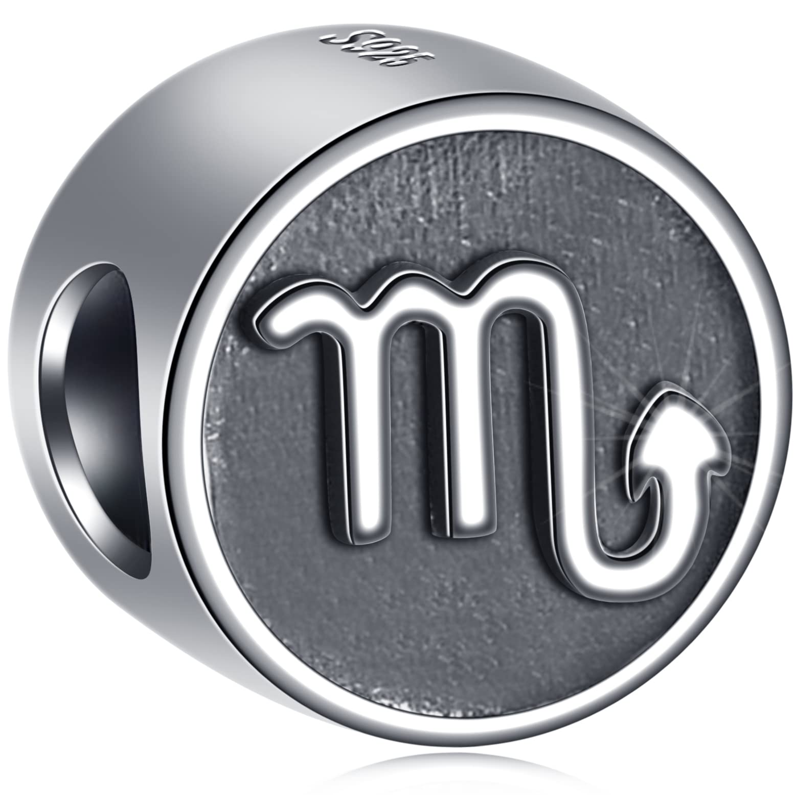 GLOWDAS Zodiac Sign Charms fit European Birthday Bracelet, Antique 925 Sterling Silver 12 Constellation Charm Beads, Gifts for Family/Lover/Friends