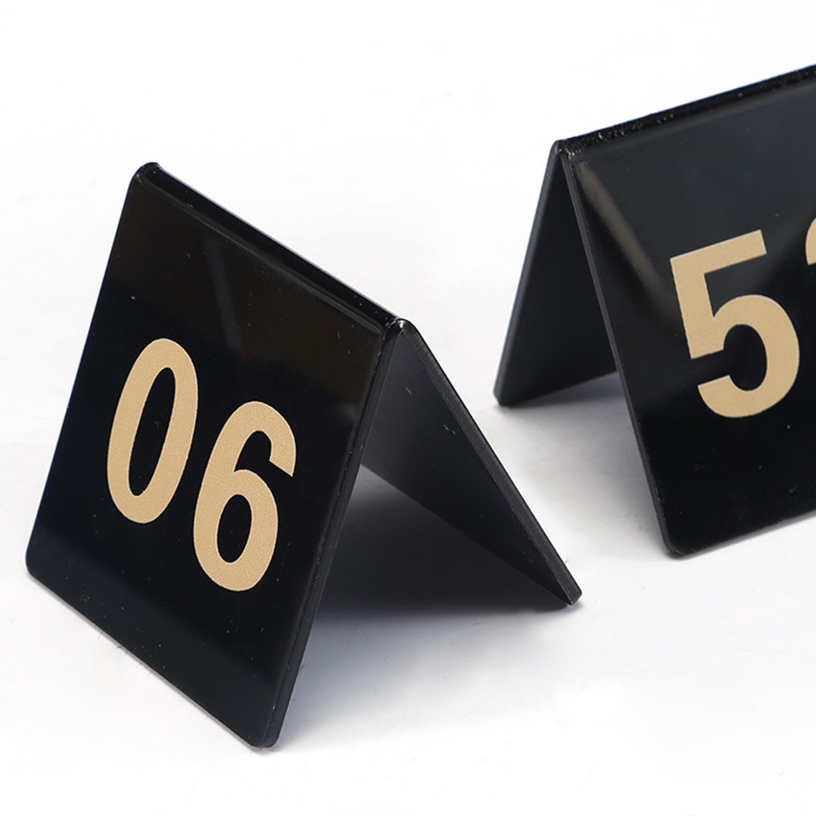 Letreros De Mesa Reservados De Acrílico Y Placas De Números De Tienda