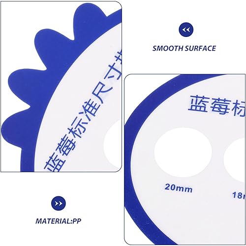 Miniatura 5 de 12 tarjetas de medición de diámetro de arándanos, tarjeta de medición de diámetro de fruta, tarjeta de medición de diámetro para granja de