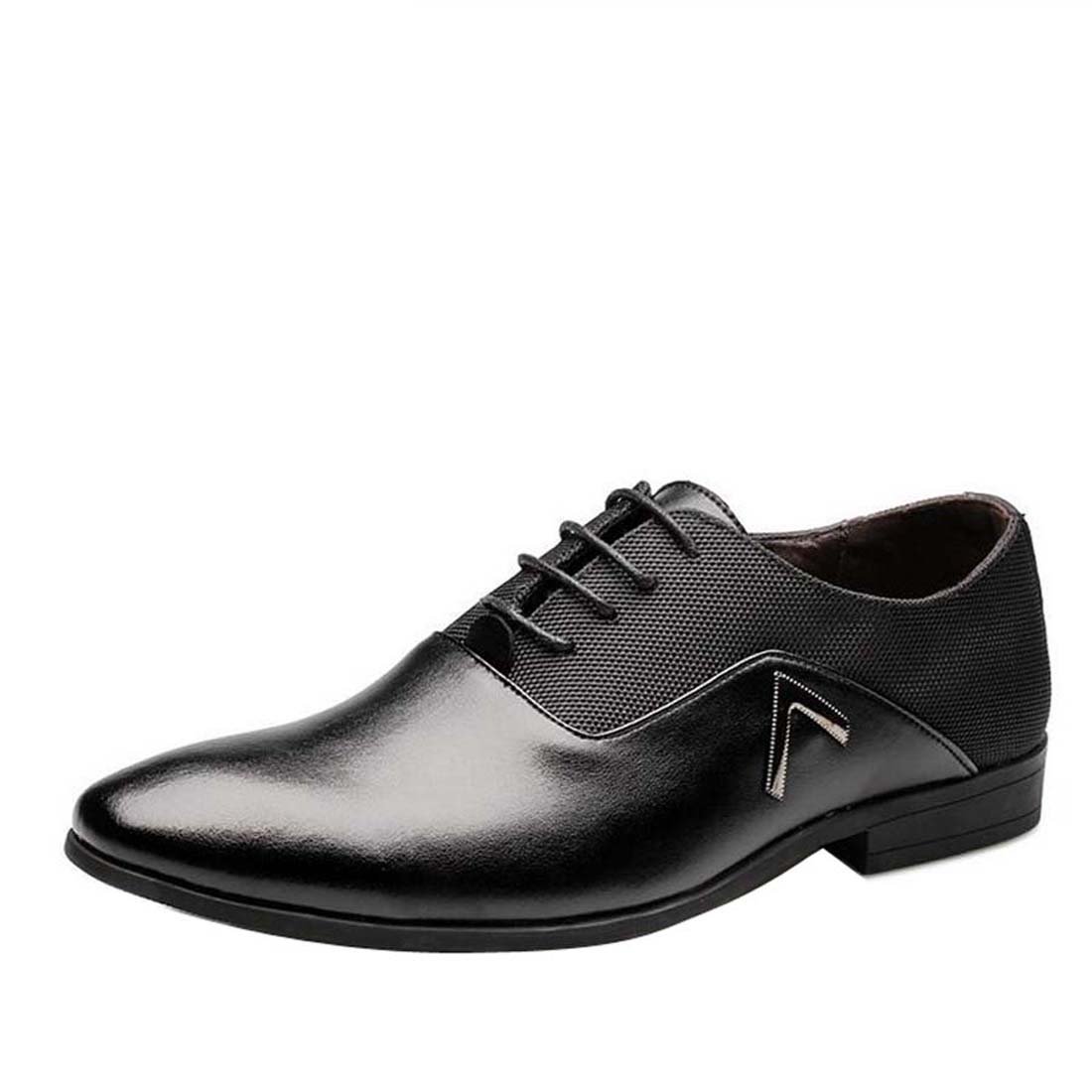 Chaussures à lacets Wenjhen Homme richelieu classique pour costume noir UK9 - 8