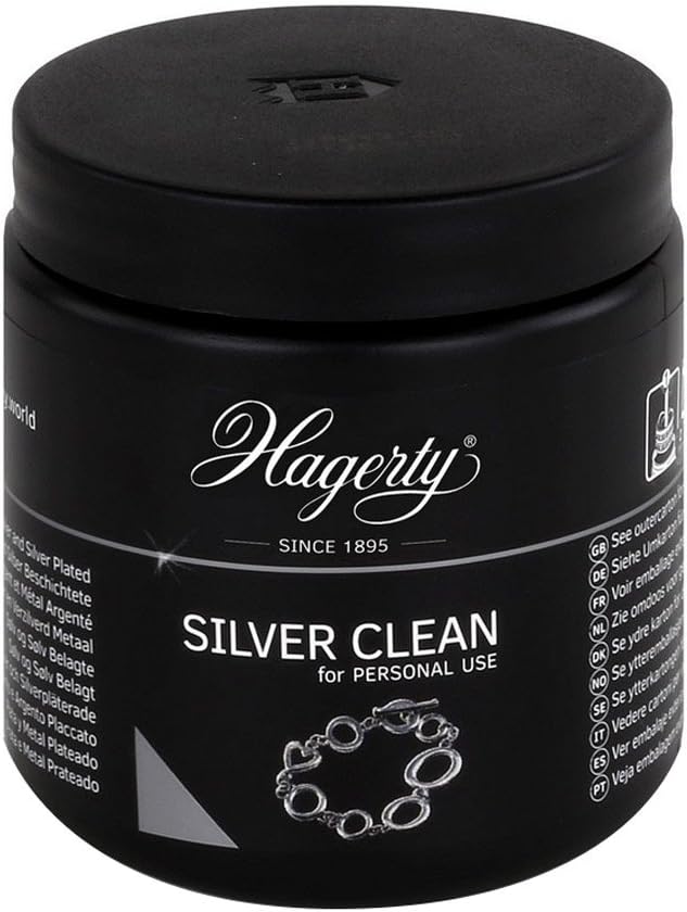 Silver Clean 170ml Silver Dip Bath Cleaner for Silver and Silver Plated Jewellery by Hagerty