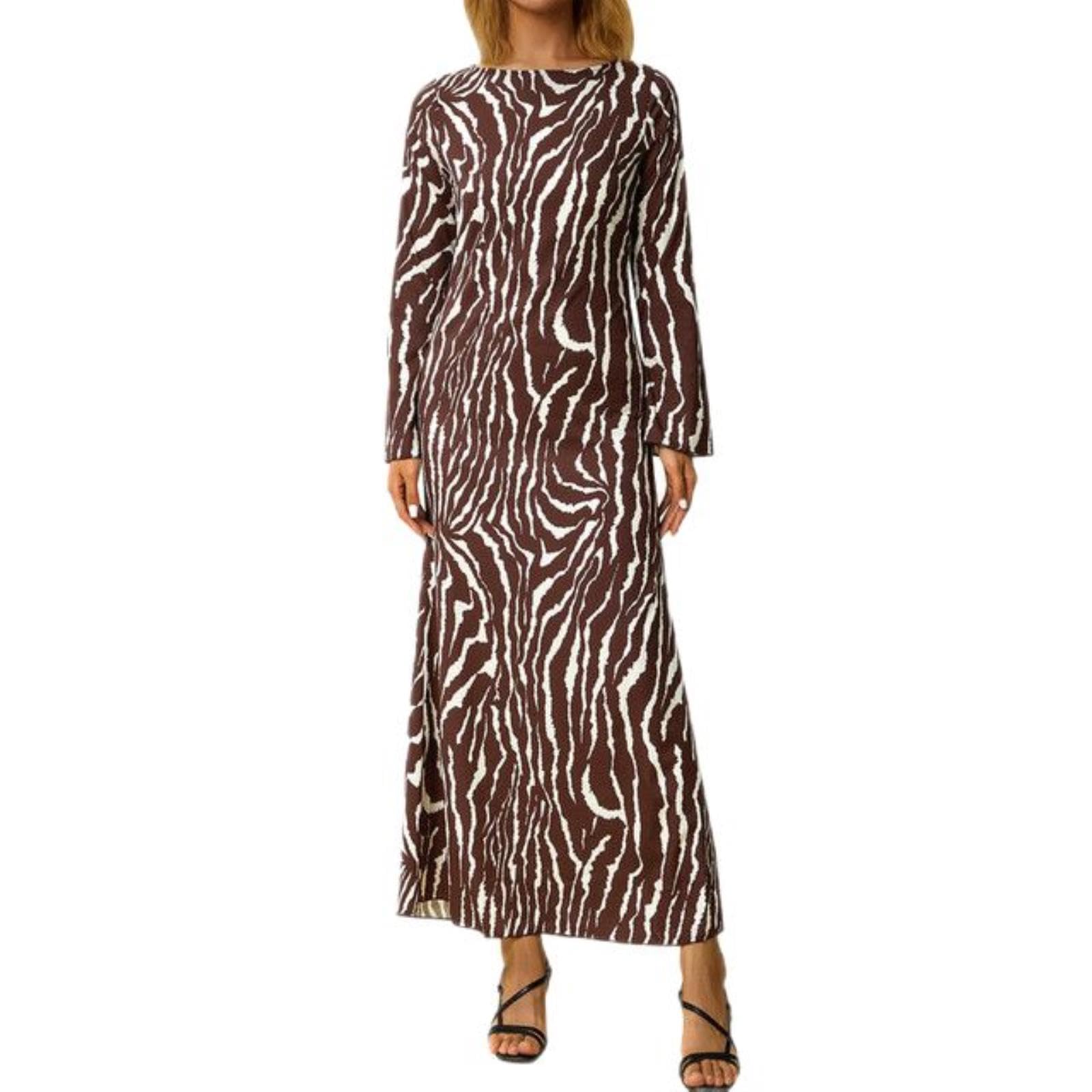 Femmes Chic Robes élégantes soirée Automne Hiver vêtements 2023 Vintage Luxe y2k rayé à Manches Longues Robe boîte de Nuit