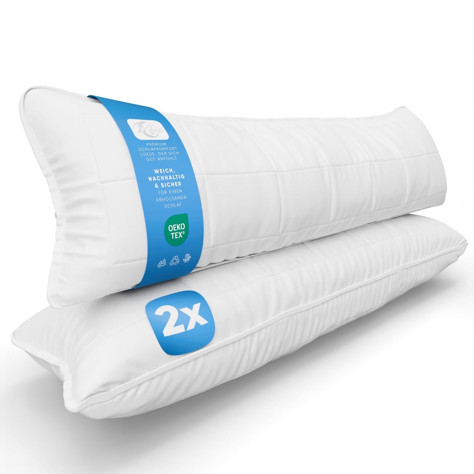 Moon Classic 2er Seitenschläferkissen 40x145 cm 100% Polyester (564373)