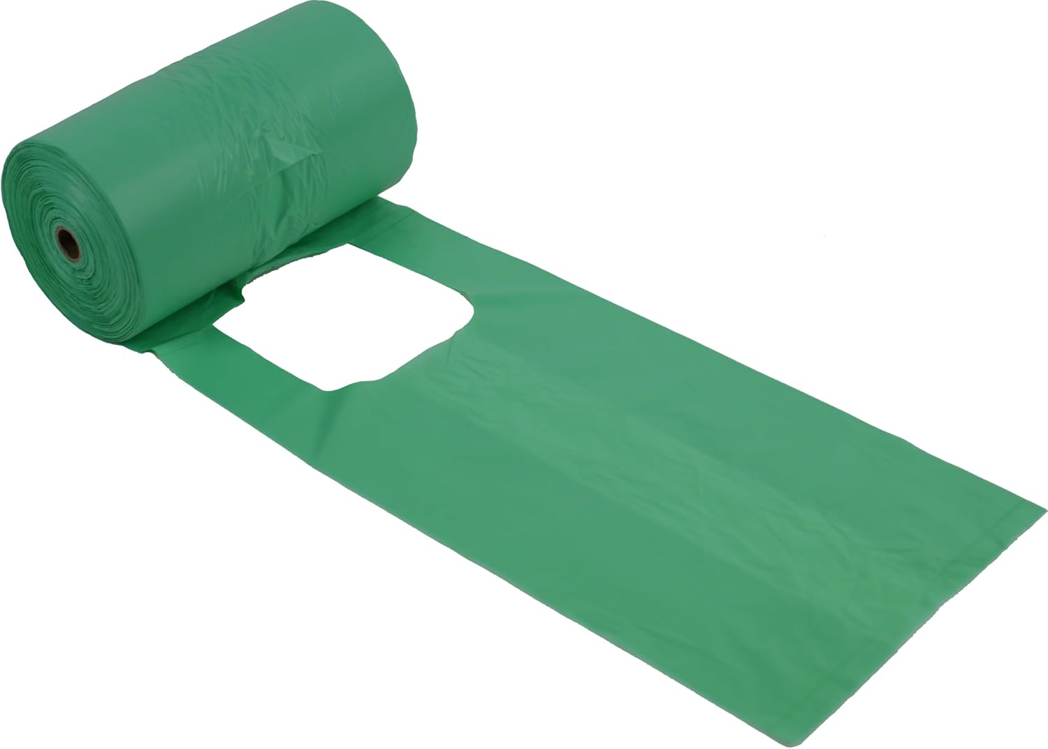 ZERO WASTE USA - Extra Durable Tie-Handle Pet Waste Bags - 2,400 of 7" x 15" w/ 5" side gusset Dog Poop Bags - fits any jumbo Poopy roll dispenser - Case of 8 Rolls with 300 Leak-Proof bags per roll