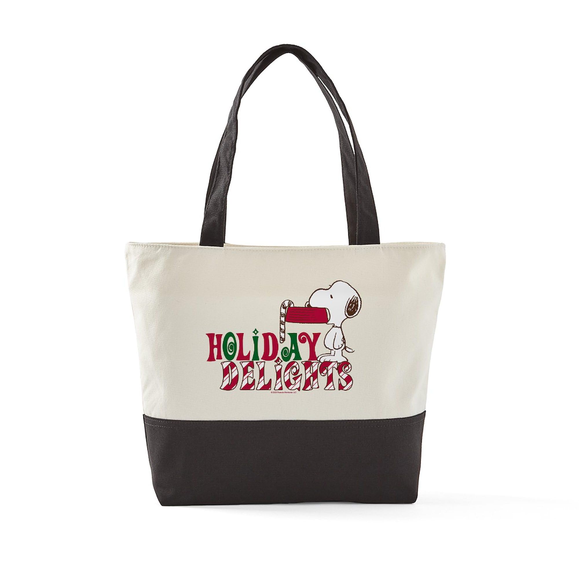 Amazon.com: CafePress Snoopy Holiday Delights Canvas Tote Top