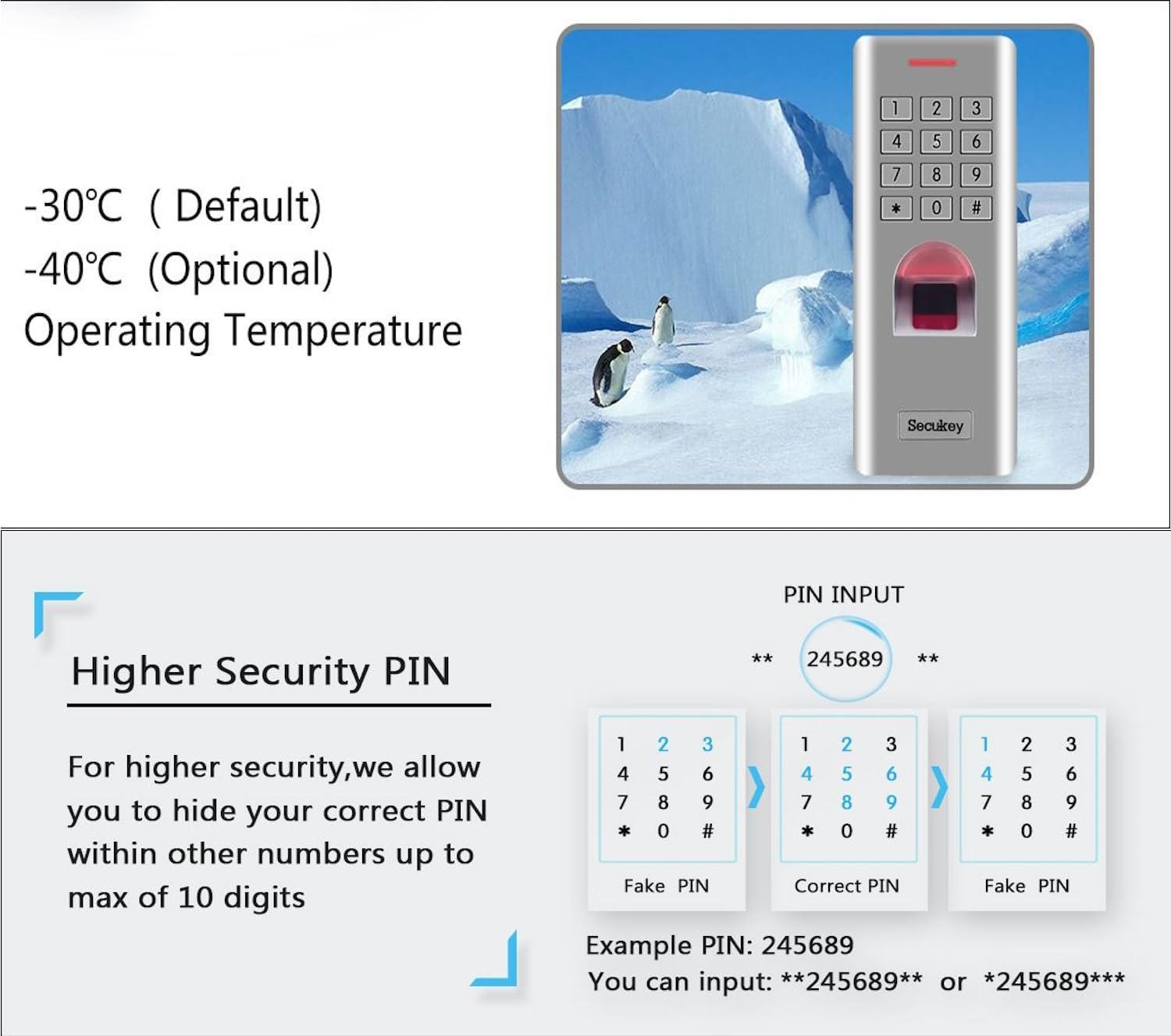 SECUKEY SF2 IP66 Waterproof Feature