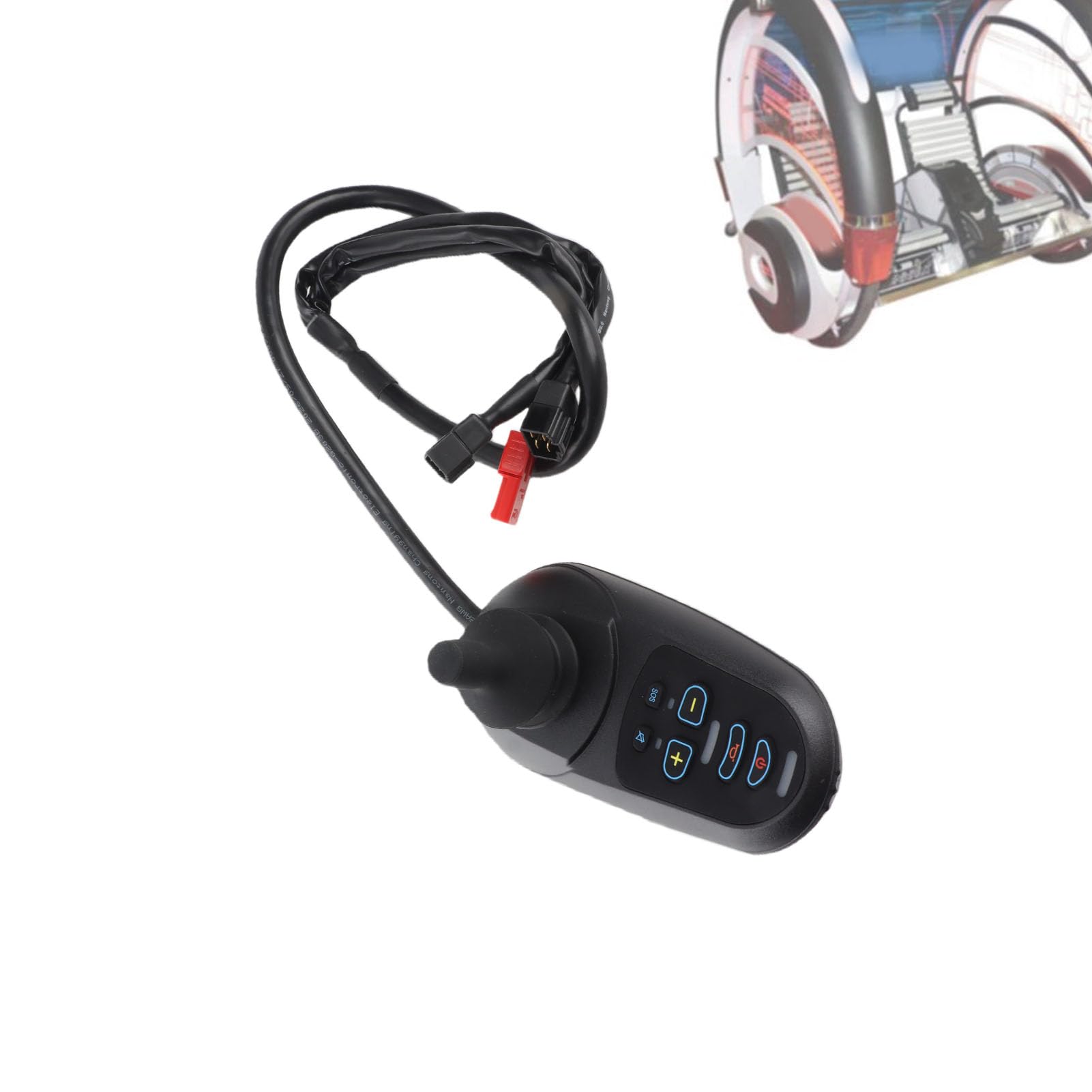 Marhynchus Controlador de Joystick para Silla de Ruedas Eléctrica Controlador de Alimentación para Silla de Ruedas Eléctrica de de Balancín Hall 50A con
