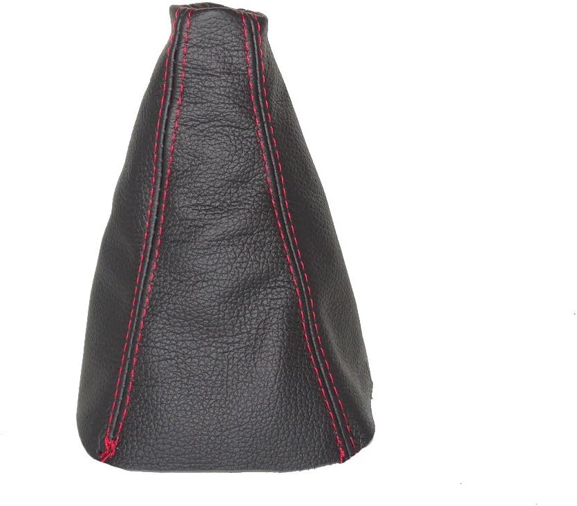 Shift Boot Compatible with Hyundai i10 MK1 Leather Various Stitching Colour Available (Orange Stitch)