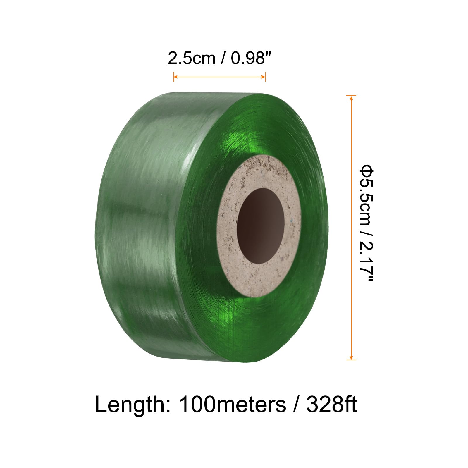 QUARKZMAN Taśma do szczepienia drzew owocowych 2,5 cm x 100 m PVC rozciągliwe narzędzie do przeszczepów ogrodowych wstążki do naprawy roślin przedszkole samoprzylepne filmowe taśma do kwiaciarni poli,
