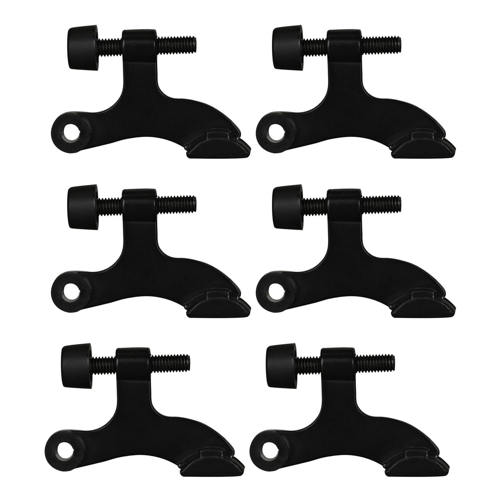 Nucelit 6 Pack Upgrades Door Hinges Set Us Type Hinges Pin Door Stop Homes Renovations Stoppers Set For Enhances Stability Secure Mounting Solution
